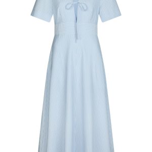 Neo Noir - Kjole - Ilsie Stripe Dress - Light Blue (Levering midt maj)