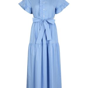 Neo Noir - Kjole - Nellie Stripe Dress - Light Blue