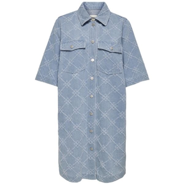 ONLY dame kjole ONLBELLE - Light Blue Denim