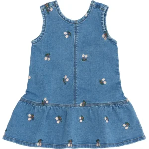 Ovia Denim Kjole - Light blue denim - 98