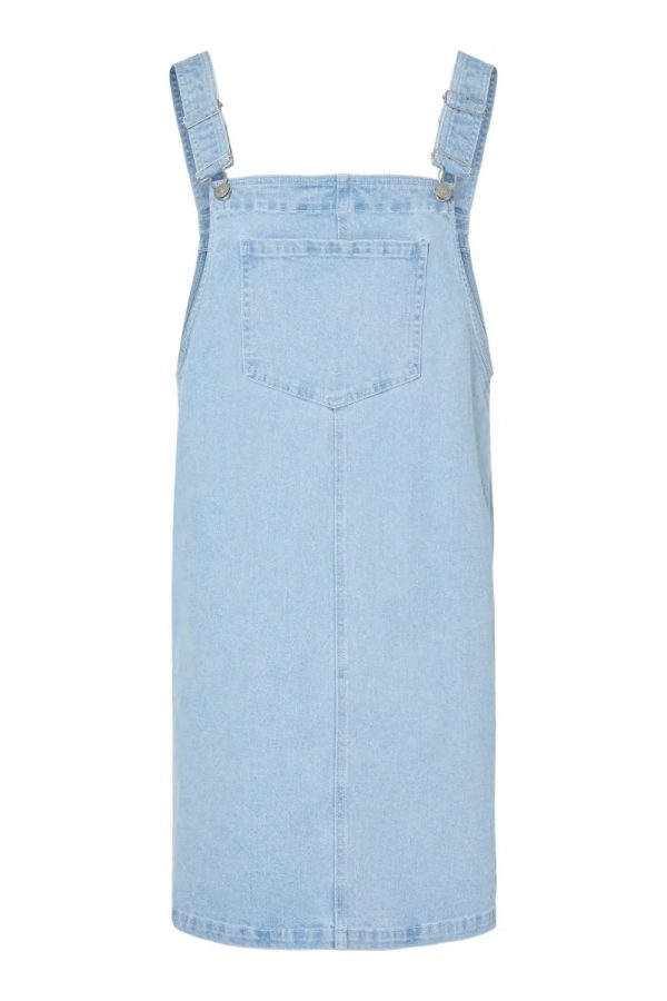 Pieces - Kjole - Monica Sl Denim Spencer Dress - Light Blue Denim