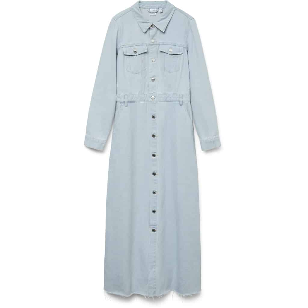 VERO MODA dame kjole VMMOLLY - Light Blue Denim