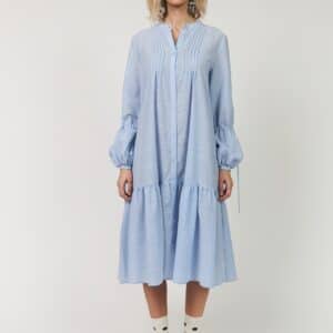 AlannaLL lang kjole - 22 Light Blue