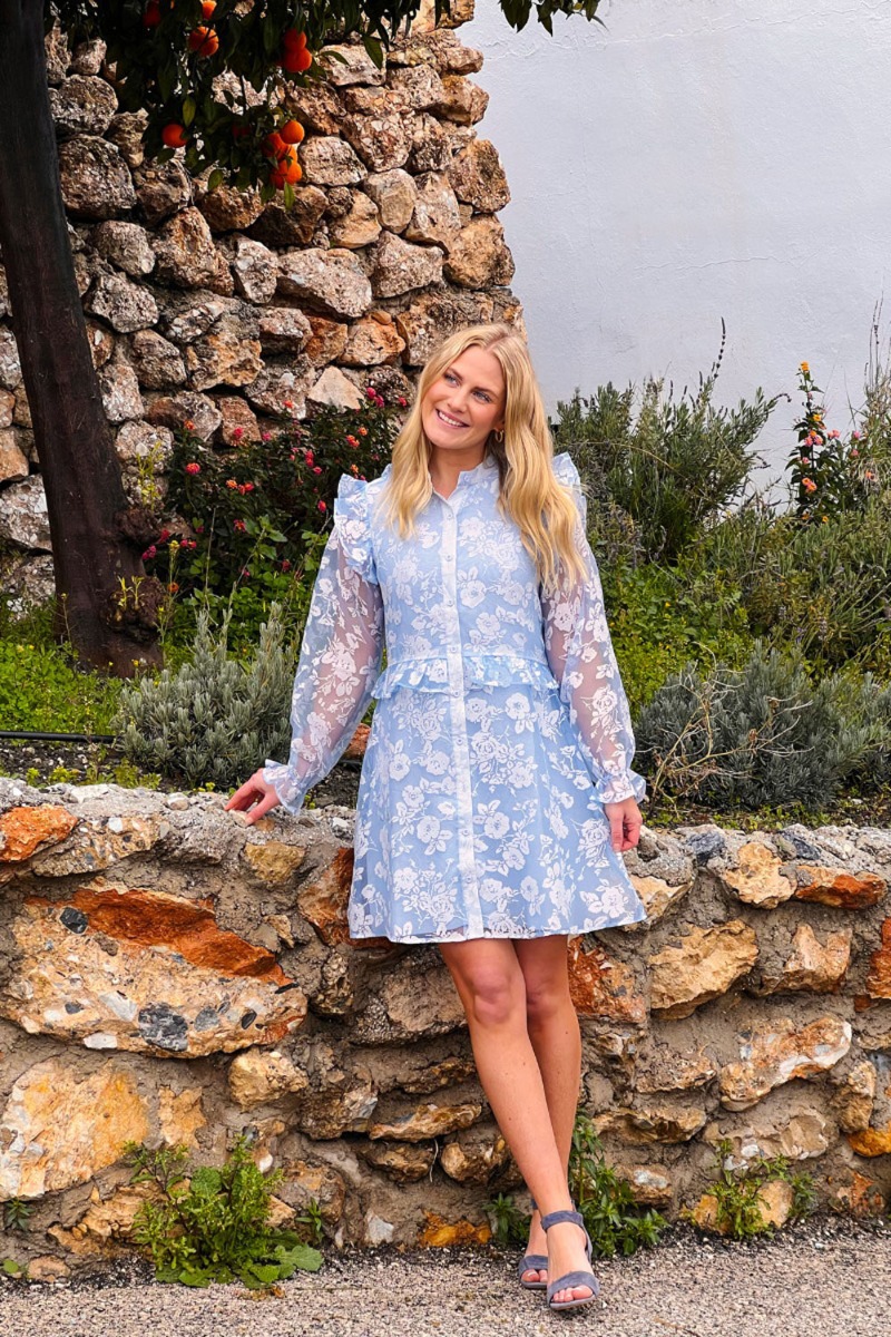 Loved by Lykke - Kjole - Andrea Dress - Light Blue (Levering i midt marts)
