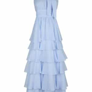 Neo Noir - Kjole - Marli Solid Chiffon Dress - Light Blue (Levering slut marts)