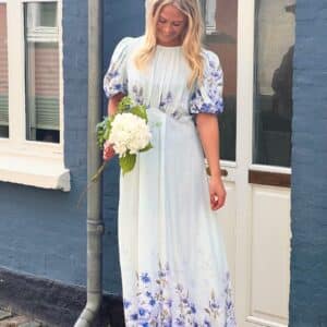 A-View - Kjole - Botanic Dress - Light Blue (Levering midt maj)