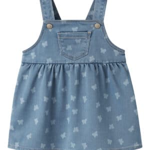 NAME IT Spencer Kjole Mille Light Blue Denim Butterfly