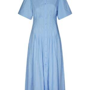 Neo Noir - Kjole - Baia Stripe Poplin Dress - Light Blue (Levering slut maj)