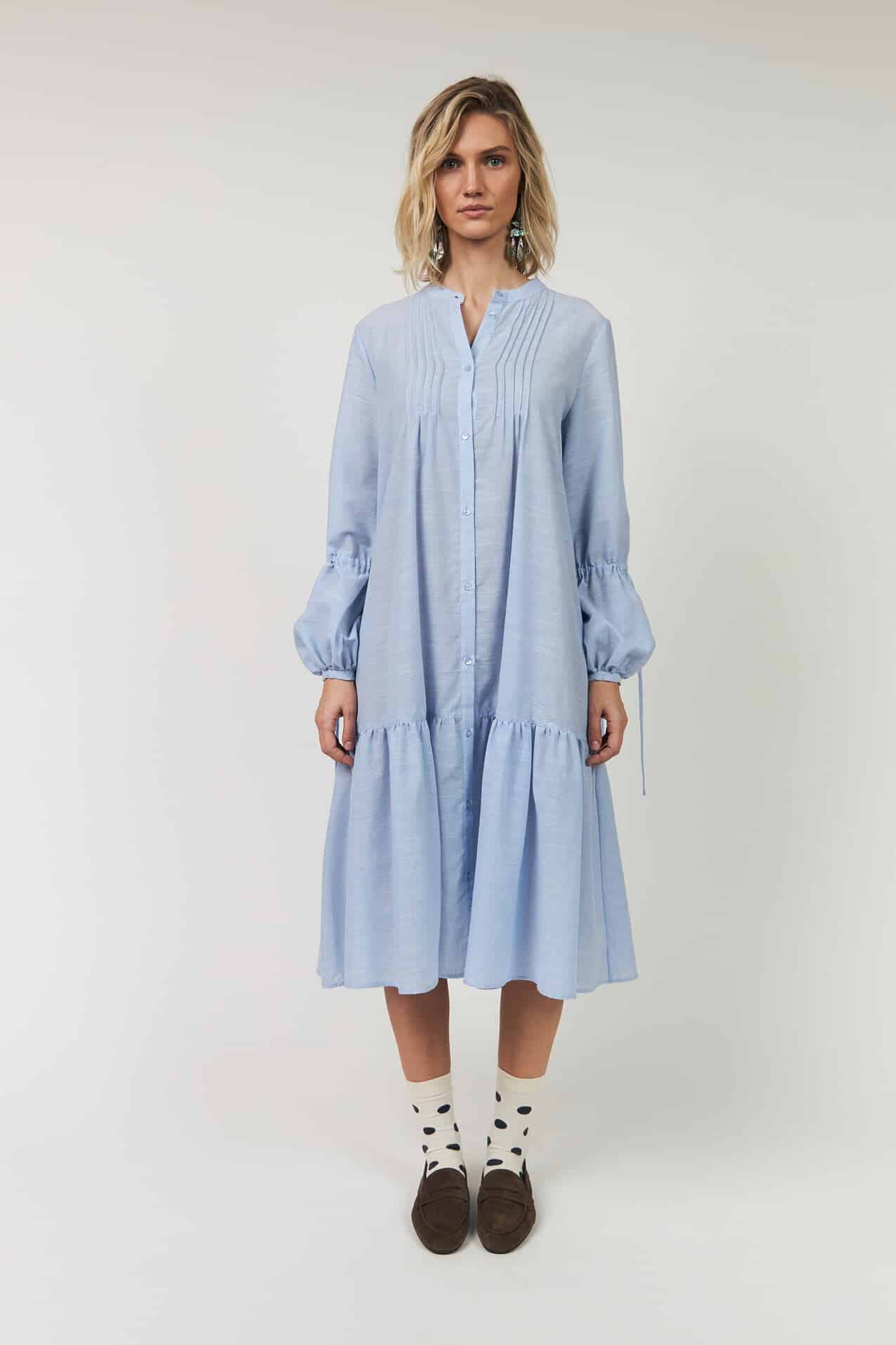 AlannaLL lang kjole - 22 Light Blue